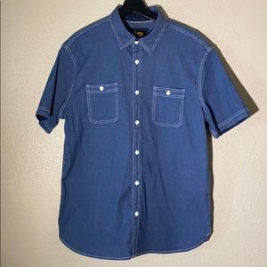 Denim Lee button down shirt.